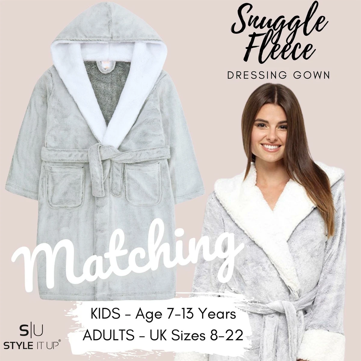 Girls Robes In Girls Pajamas | White - Foto 9