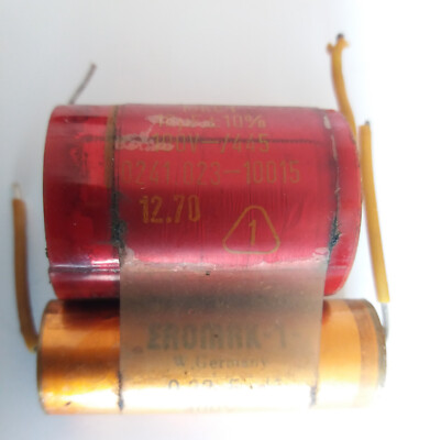 Kondensator Unitra ZK 0,22 uF 400V /18uF 100V 