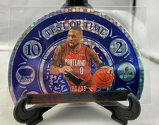 2020-21 Panini Crown Royale Damian Lillard Test of Time Blue No. 10 # 70/75