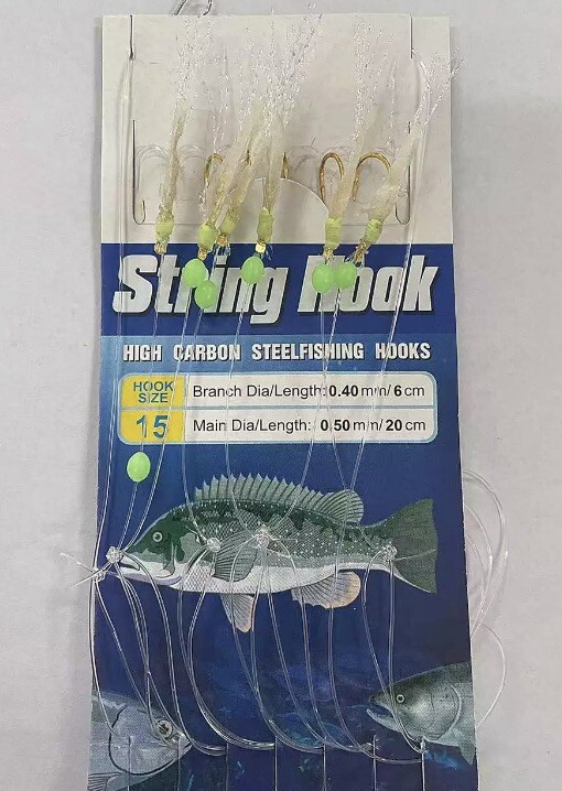 10 x SABIKI Bait Rigs Hooks Saltwater Fishing Jigs Lures Mackerel