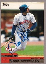 JOSE OFFERMAN SIGNED AUTO'D 2000 TOPPS CARD #152 BOSTON RED SOX DODGERS ROYALS