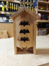 Bat House - Cedar  Pine -- Bat Box - Bat Cave - Bat Conservation -Garden Gift