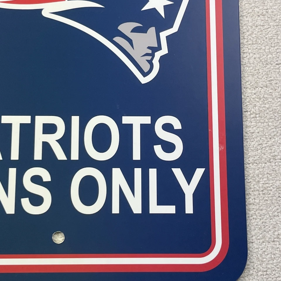 New England Patriots LOGO 12 x 18 PARKING SIGN ! FAST SHIPPING ! - Image 2 of 4