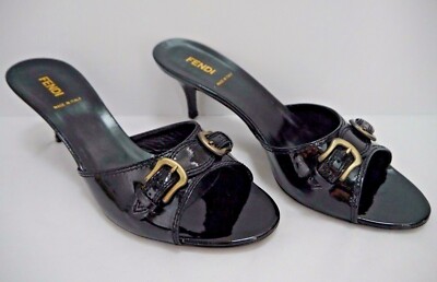 fendi buckle slide sandal