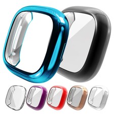 For Fitbit Versa 3 /Sense Full Screen Protector Ultra Slim Shockproof Case Cover