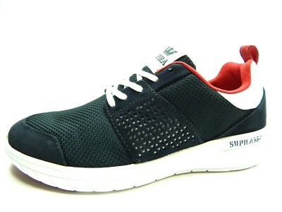 SUPRA MEN'S SCISSOR 08027-419 NAVY RED WHITE SHOES SIZE