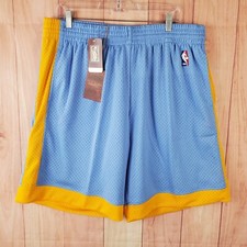 Mitchell  Ness Mens Shorts Sz M Los Angeles Lakers Powder Blue
