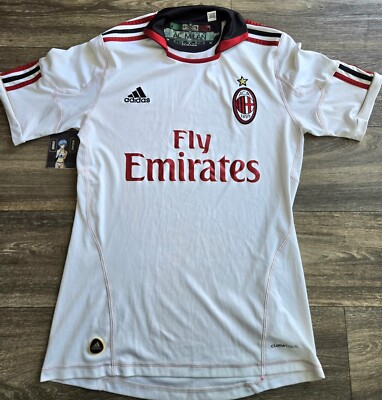 adidas AC MILAN 2010/11 away ACミラン Adidas AC Milan 2010/2011 Away Soccer Jersey Mens Size Small