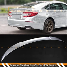 FOR 2018-2022 Honda Accord 10th Gen Akasaka Lunar Silver Metallic Trunk Spoiler