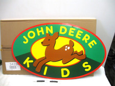 JOHN DEERE KIDS TOY ROOM DOUBLE SIDED HANGING SIGN NEW IN BOX 30 X 17 1/2