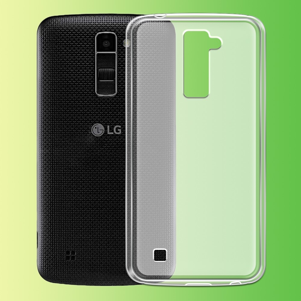 Heavy-Duty Flexible Clear Soft Back Protective Cover Case for LG K10 K425 Phone