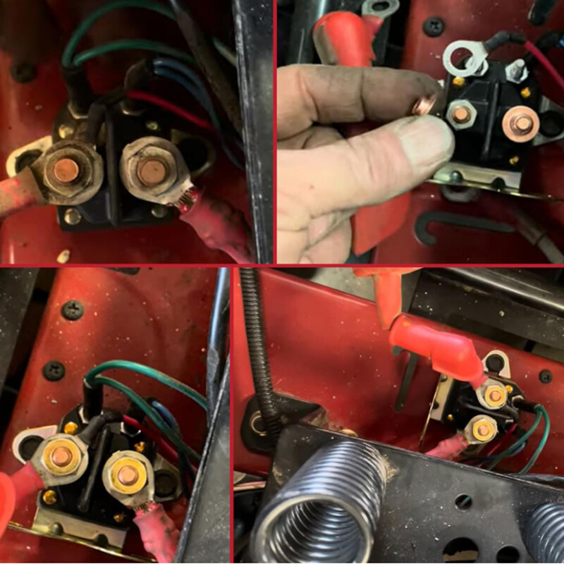 Starterrelais 12V 100A - Magnetrelais Für Rasenmäher Und Traktoren