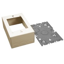 Legrand B35 Metal Raceway 1-Gang Extra Deep Outlet Box 1 3/4" Deep Ivory