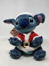 Disney Store Stitch Christmas Santa Helpers Stuffed Plush Toy 12  