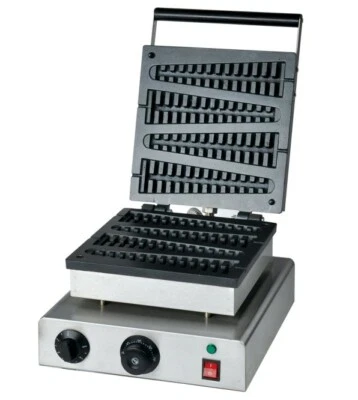 Elektronische kommerzielle elektrische Lolly Waffel Stick Bäcker Maschine Waffeleisen - Bild 1 von 3
