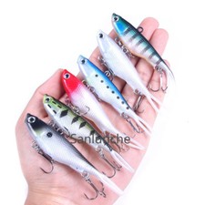 6Pcs/LOT Fishing Soft Lures Lead Jig Baits Saltwater Lures Barbed Hook 9.5cm/20g