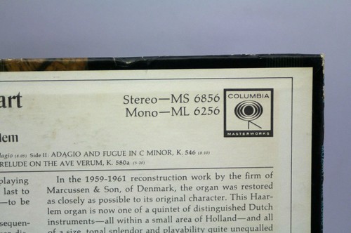 E. Power Biggs Plays Mozart The Music For Solo Organ Played On The Mozart MS6856 - Picture 4 of 12