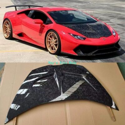 For Lamborghini Huracan LP580 610 EVO Forge Carbon Fiber Front Bonnet Scoop Hood