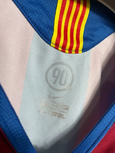 Camiseta de fútbol local Nike vintage Barcelona 2005 2006 para hombre pequeña - Imagen 6 de 11