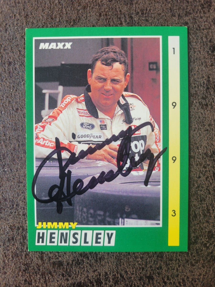 1993 Maxx Jimmy Hensley #66 - NASCAR - Autographed! | eBay