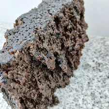 Volcanic Igneous Pahoehoe Lava Rock Specimen Basalt Peridot Mineral Display