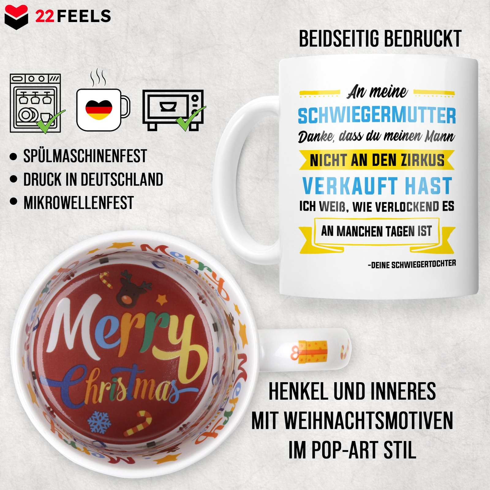 MAOFAED Kompaktspiegel Schwiegertochter Geschenk – Personalisiert, 6,3 Cm, 2-fach Vergrößernd, Edelstahl