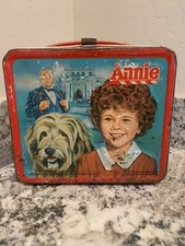Annie Metal Lunchbox 1981 Aladdin Industries Vintage No Thermos Nice Patina Box