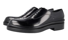 PRADA OXFORD DRESS SHOES DOUBLE SOLE 2EG188 BLACK LEATHER NEW