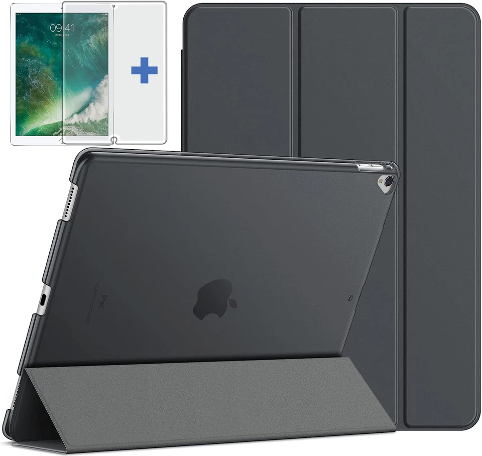 Lonfeid Schutzhülle + 9H Hartglas für iPad Pro 12.9 (2.Gen-2017 / 1.Gen-2015) -3