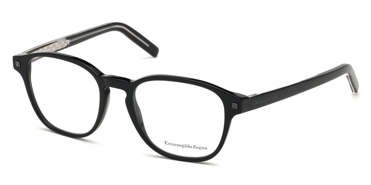 Оправа для очков Ermenegildo Zegna EZ5169 001 Черная круглая пластиковая 52-19-145 5169 29990₽