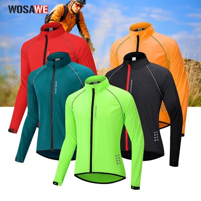 Antivento Giacca da ciclismo Uomo Ultraleggero ad alta visibilità MTB Bike  Tops | eBay