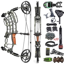 30-70lbs Compoundbogen Stahlkugel Pfeil Dual-...