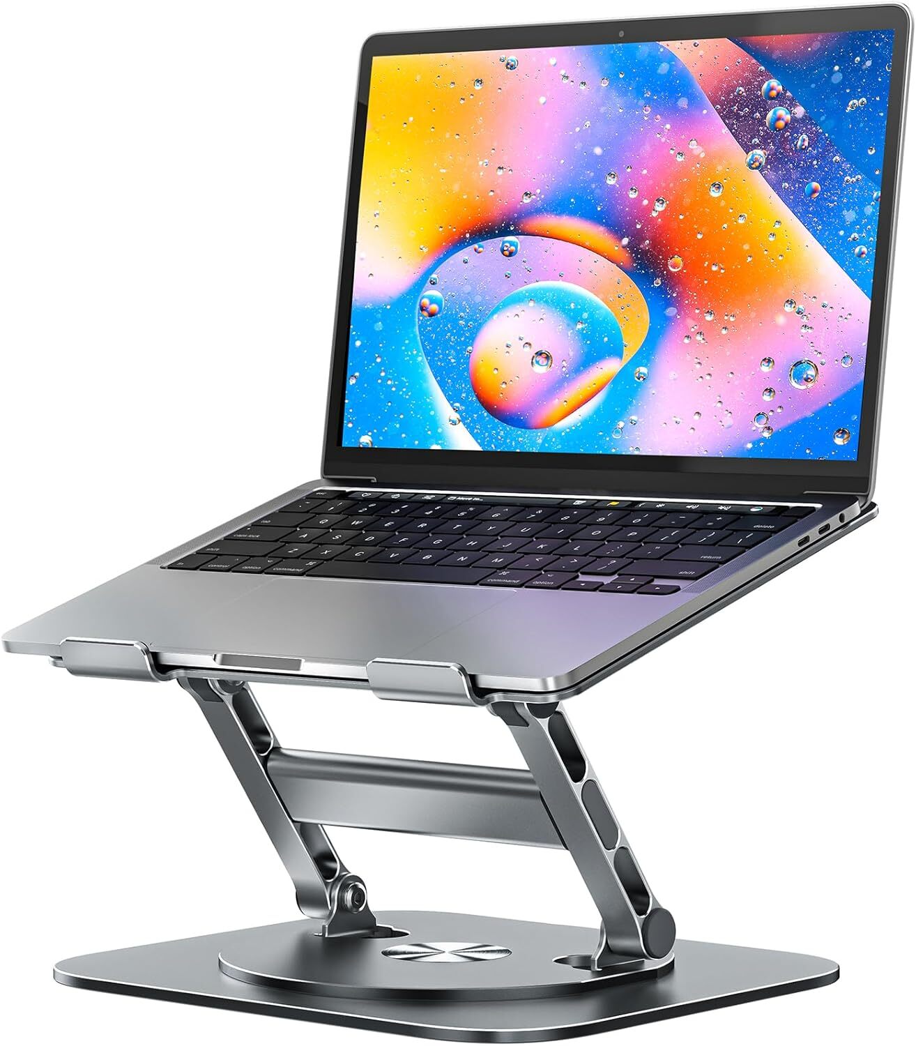 360° Swivel Aluminum Laptop Stand Ergonomic Computer Riser Not...  -image