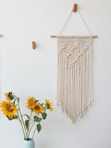 Macrame Wall Hanging Tapestry Handmade Ethnic Chic Tapestry Woven Wall Art⌒ - Picture 4 of 12