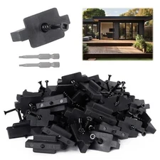 125PCS Hidden Fasteners Composite-Deck - Universal Nylon Composite Decking Fa...