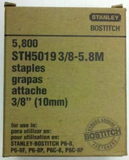 Brand New - Bostitch STH50193/8-5.8M Staples for P6C-8 P6C-8P, JB600 - 5,800/Box