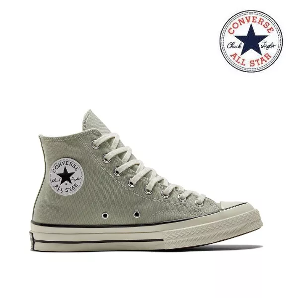 Circo caja torpe CONVERSE CHUCK 70 HI SUMMIT SAGE EGRET BLACK A02756C ON SALE 100% AUTHENTIC  | eBay