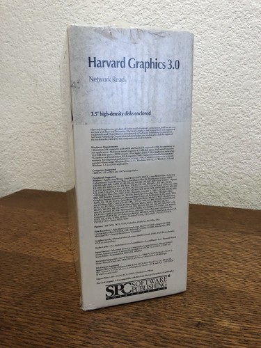 Vintage Dos Computer Harvard Graphics 3.0 Brand New Sealed - Picture 4 of 12