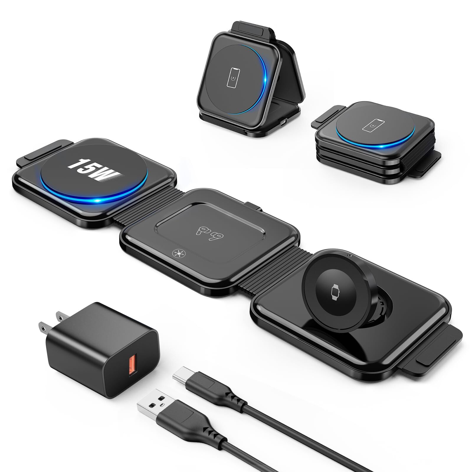 20W Foldable Mag-Safe Travel Charger for Apple Devices-image