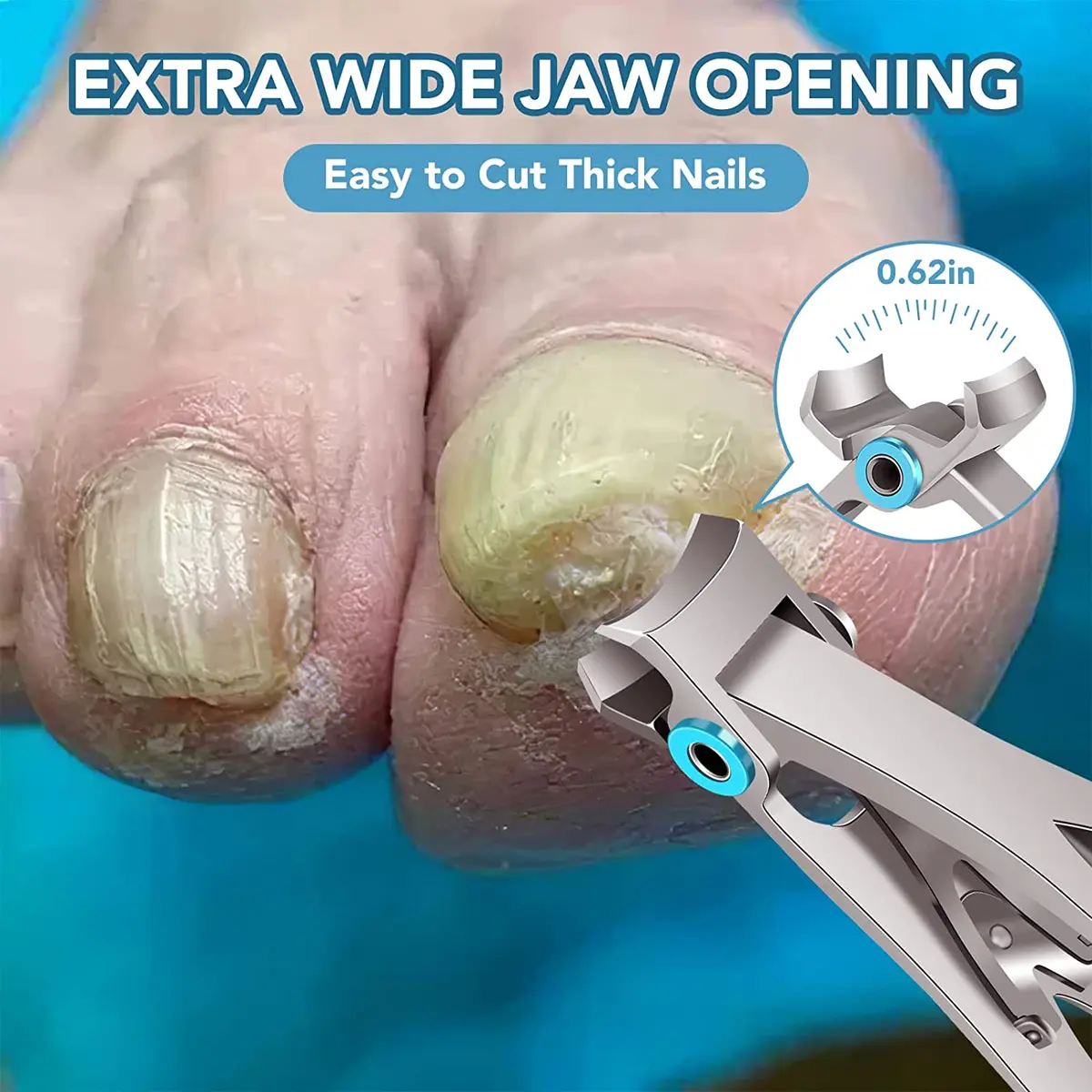 Ultra Wide Jaw Opening Big Nail Clippers Set Toenail Clippers For
