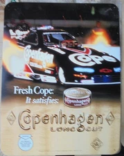 COPENHAGEN LONG CUT FUNNY CAR METAL SIGN -NEW-18X13.5-UNUSED