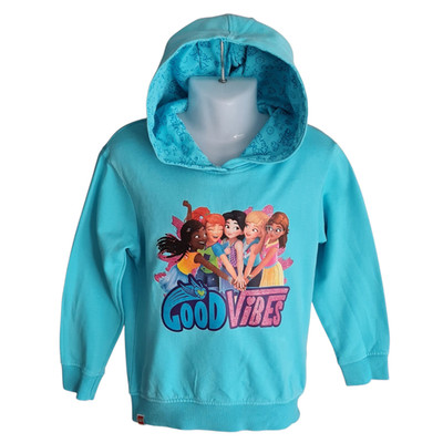 LEGO Friends kids girls long sleeve hooded hoodie shirt size 104
