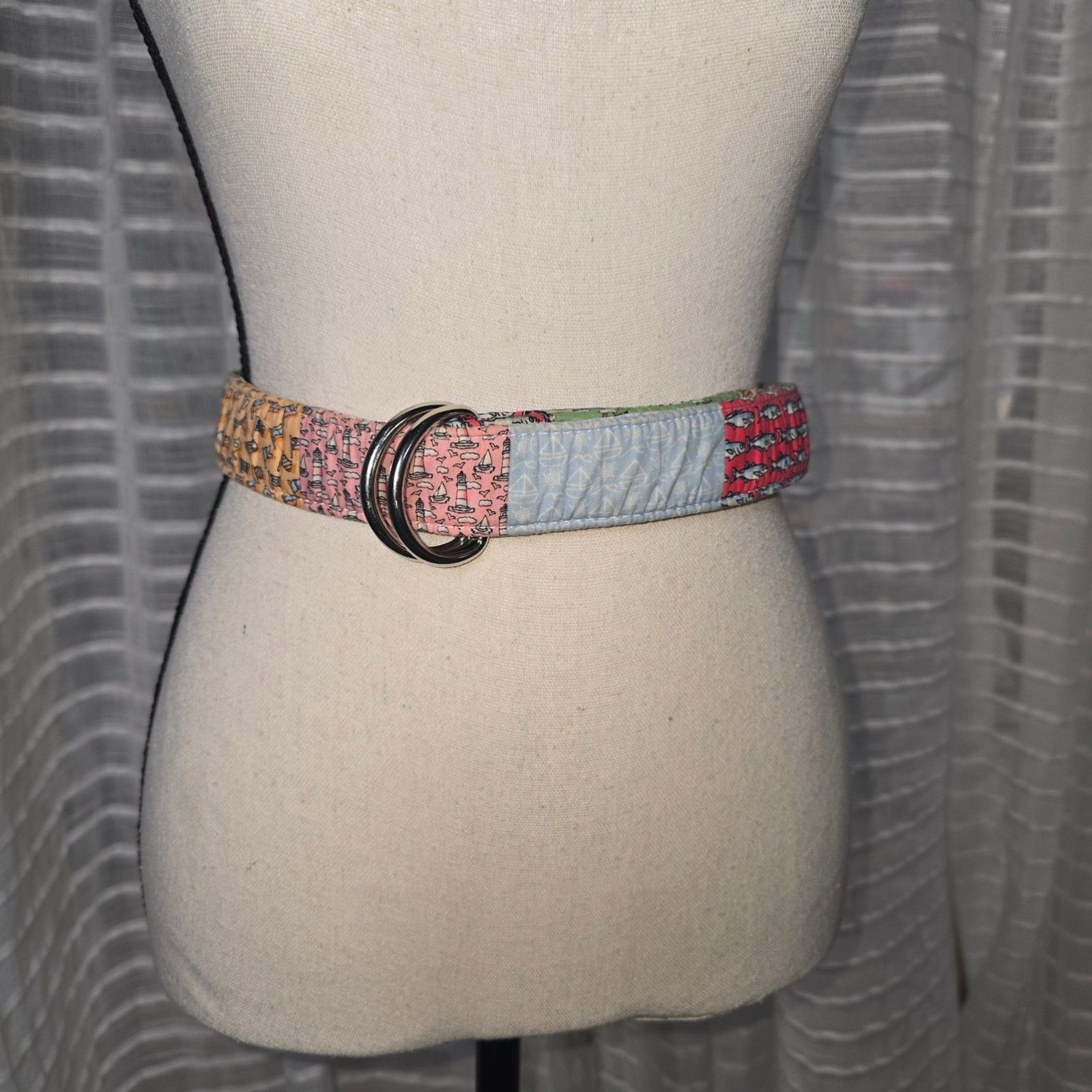 Vineyard Vines Fabric Patchwork D-Ring 100% Cotto… - image 11