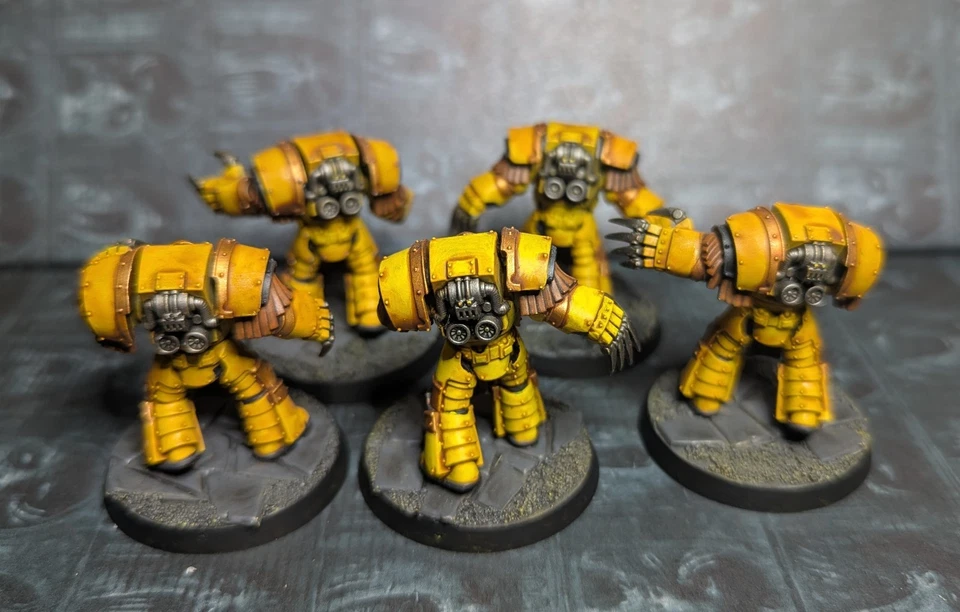 Games Workshop Warhammer Cataphractii Terminator Squad Pintado Grimdark Horus Foto 2 de 2