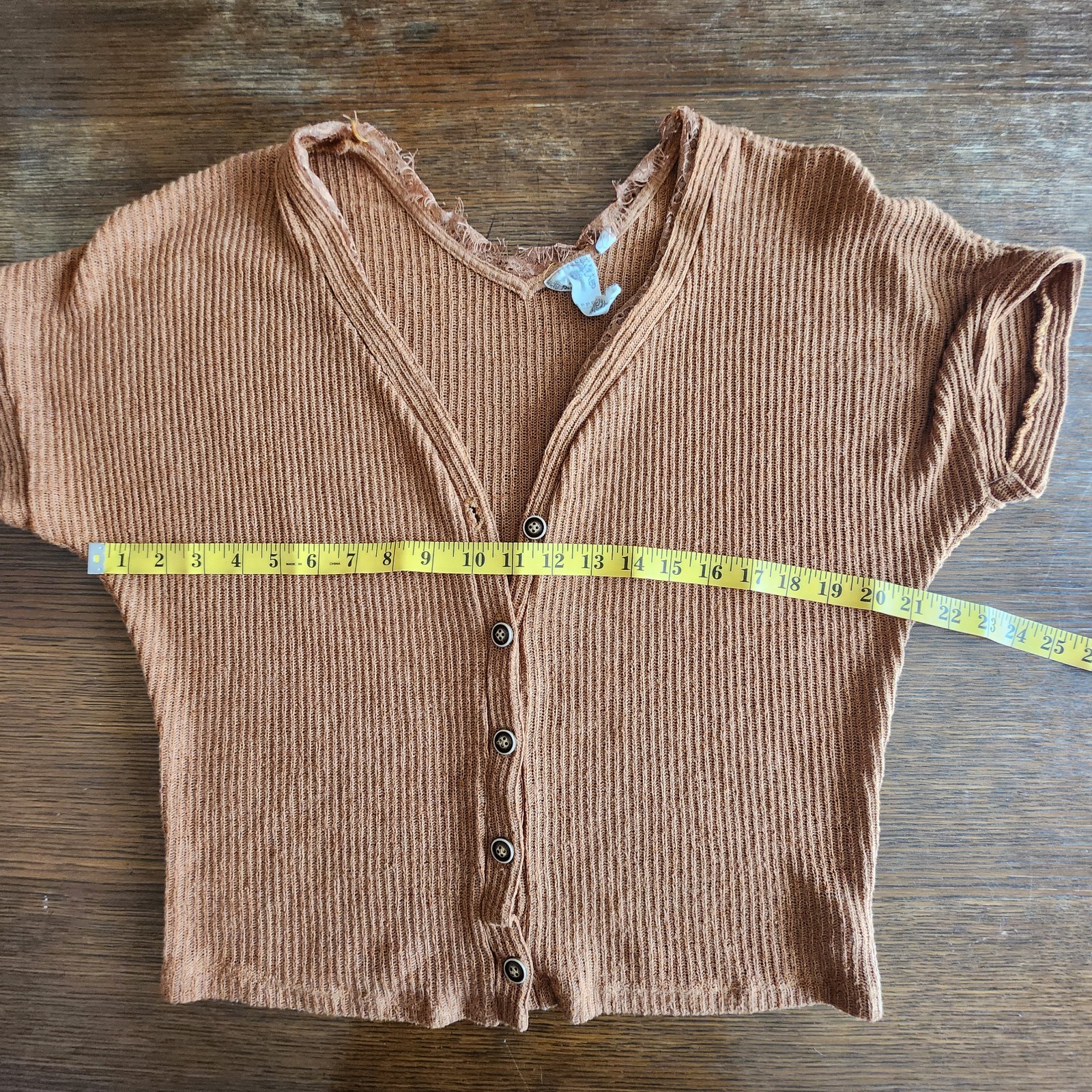 Blu Pepper Rust Brown Button Down Top - image 4