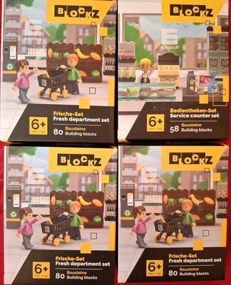 Edeka Blocks - Set 3 tlg - NEU - 2x Frische Set - 1x Bedientheken Set