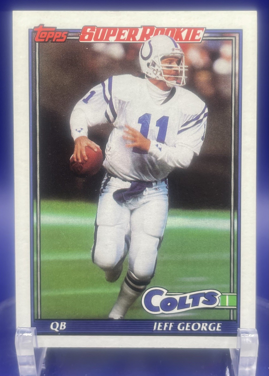 Jeff George-(Super Rookie) 1991 Topps #349