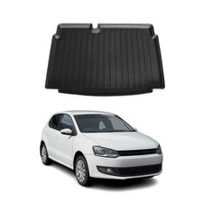 Kofferraumwanne Laderaumwanne für VW Polo 2009-2014 Schrägheck 5tür Gummi TPE