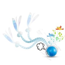 Interactive Cat Toys for Indoor Cats, Fast Rolling, Chirping, Motion Activate...