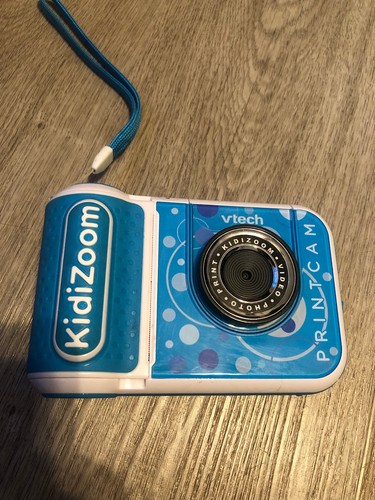 Vtech 5491 KidiZoom Print Cam Instant Printing No Ink Needs 2.4" Blue Tested